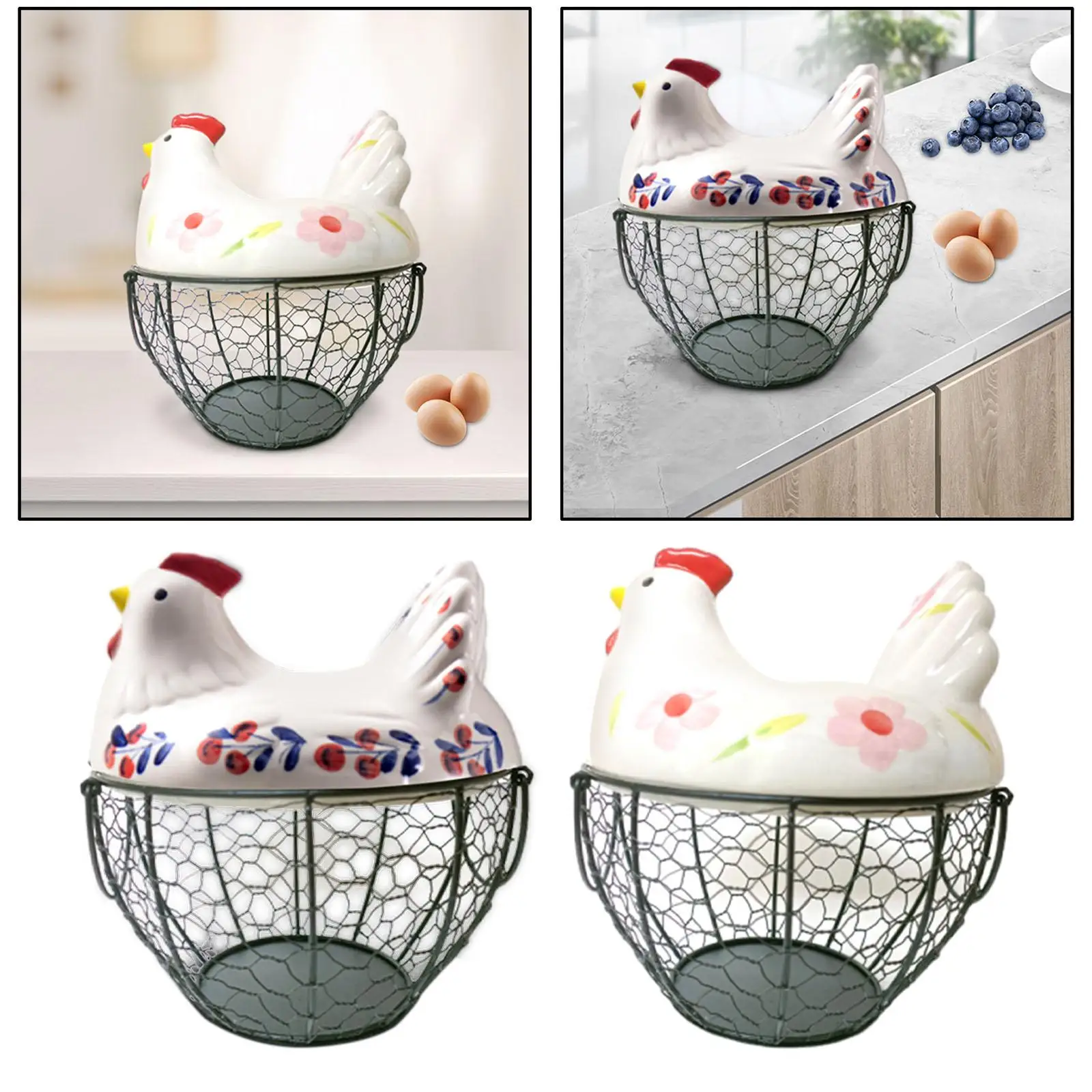 Портативная милая детская корзина для куриных яиц