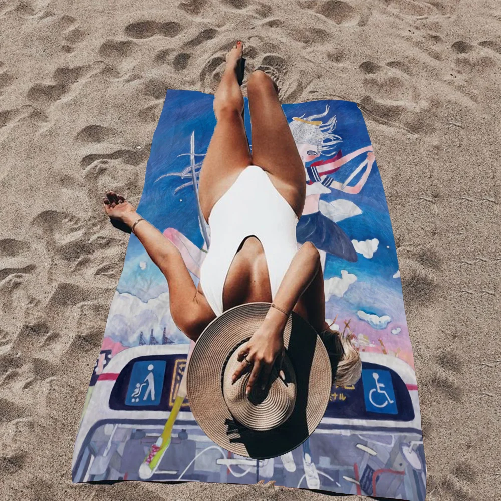 Anime A-Aya T-Takano.jpg Microfiber Beach Towel Absorbent Quick Dry Soft Yoga Swimming Resort Mountain Climbing