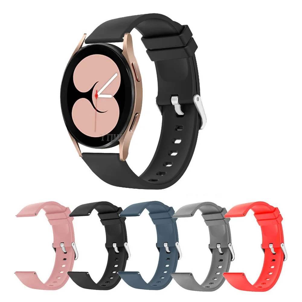 

Ремешок 20 мм для Samsung galaxy watch 4 40 мм 42 мм 44 мм 46 мм, спортивный браслет для Gear, наручные часы samsung Galaxy Watch Active 2 40 мм 44 мм