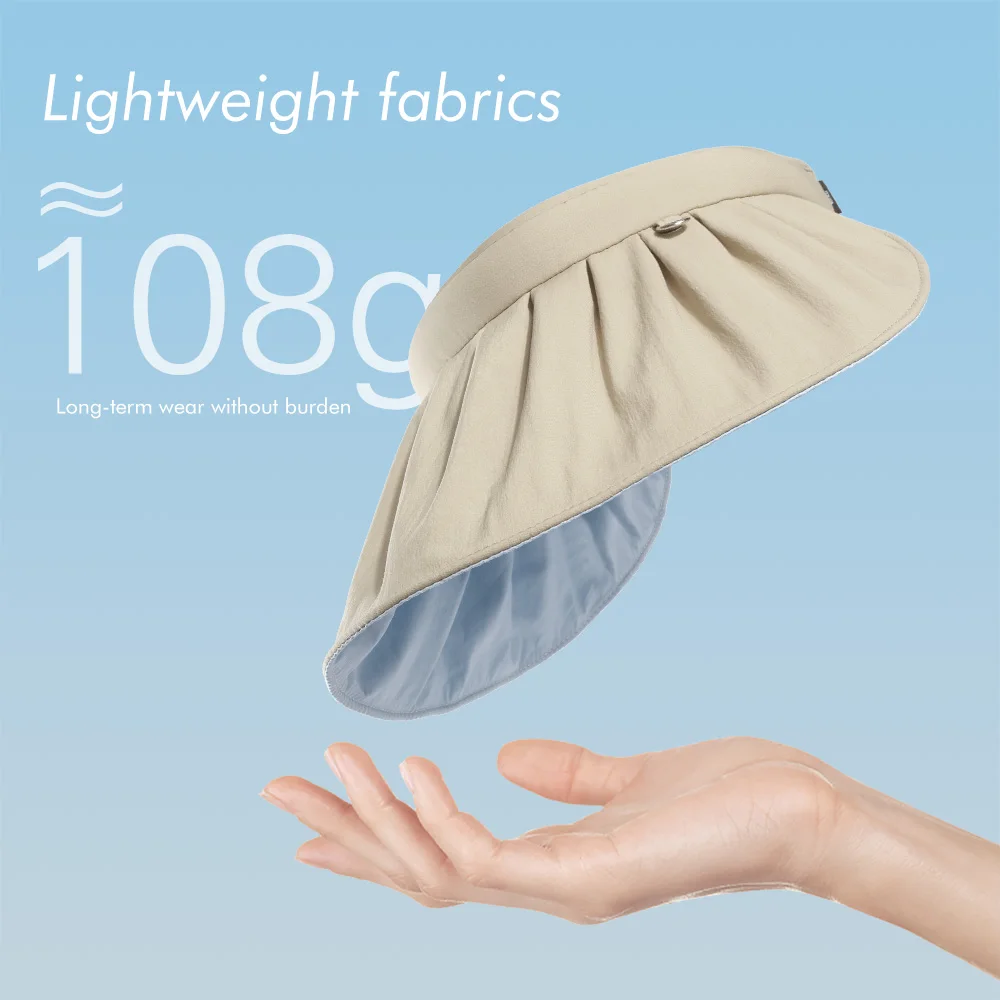 Sun UV Protection Running Caps Summer Foldable Wide Brim Sunshade Sun Hat Outdoor Sport Beach Golf Tennis Headband Baseball Caps