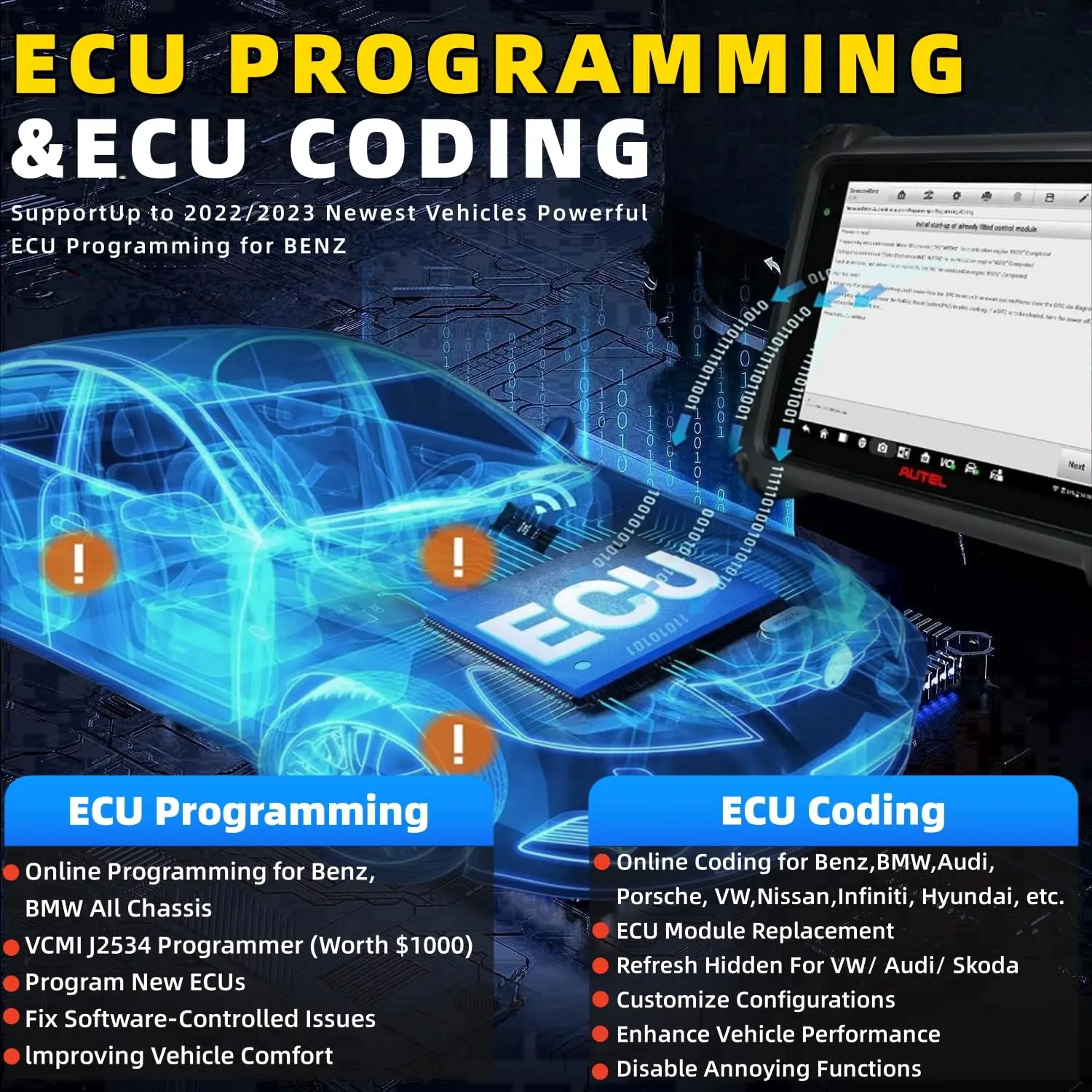 Autel MaxiSys Ultra EV обновленный MS919 MS909 2024 Топ сканер Интеллектуальный диагностический