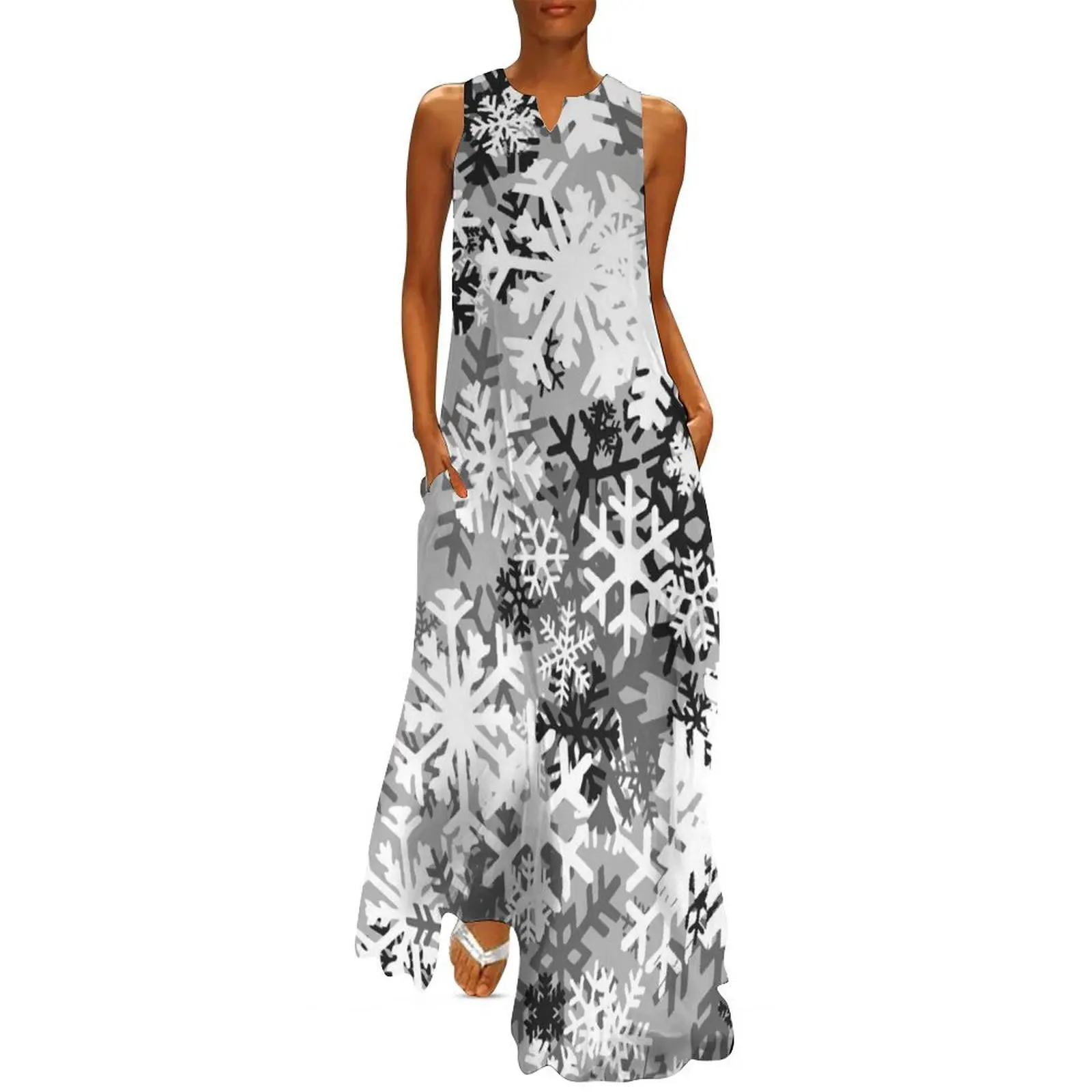 Снежинка камуфляжное длинное платье женские длинные платья летняя юбка летние