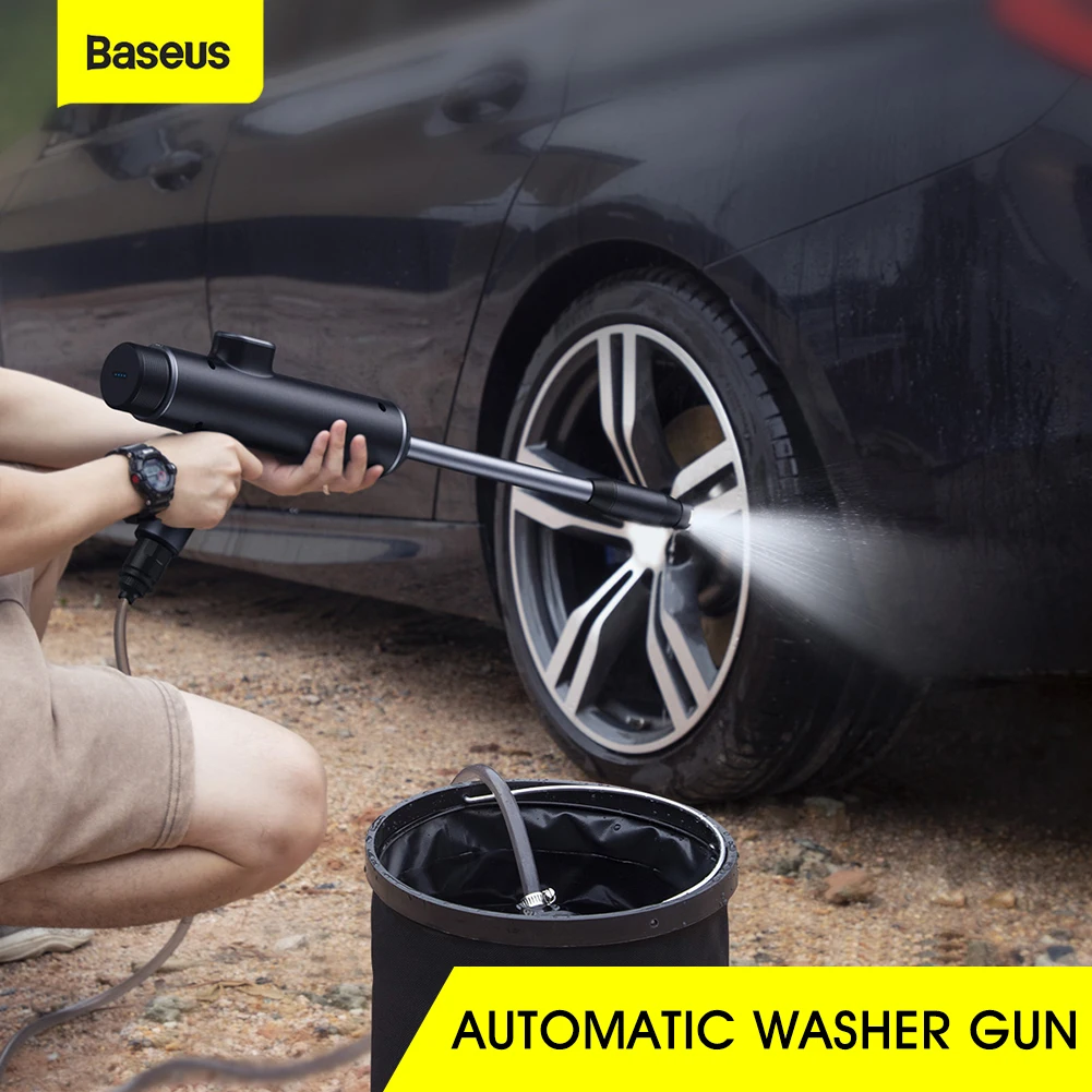 

Cordless Pressure Washer Battery-Powered Handheld Power Cleaner Portable Washing Gun and Accessories Kit
