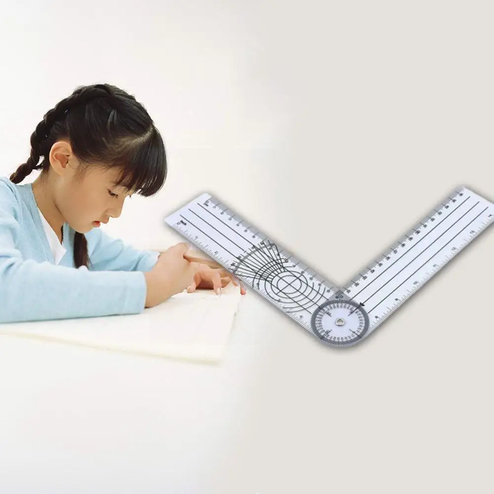 

30cm Korean Flexible Folding Ruler Multifunction Plastic Drawing Stationery Office Rulers Gifts Kids Students School X5b9
