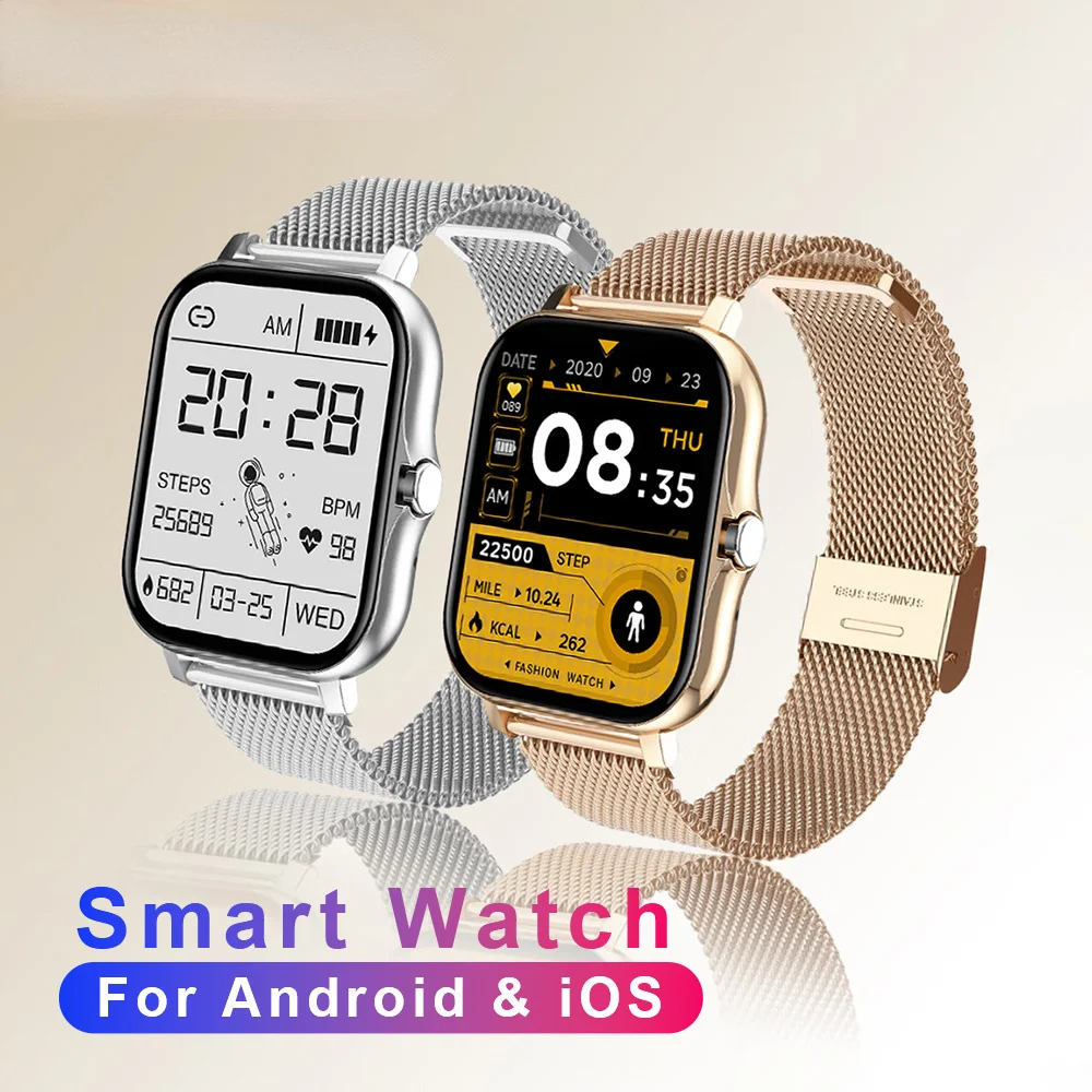 

2023 Bluetooth Smart Watch For Sports Fitness Health Heart Rate Monitor Waterproof Digital Smartwatch Men Women Hot Sale