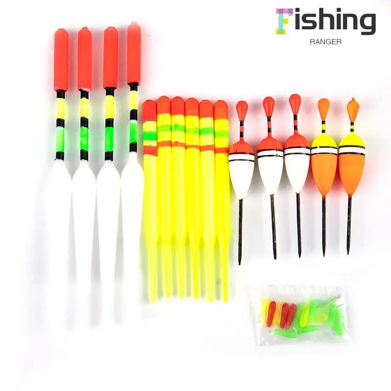 

15pcs Angling Bobbers Plastic Fishing Buoys Portable Fluctuate Tackle Accessory