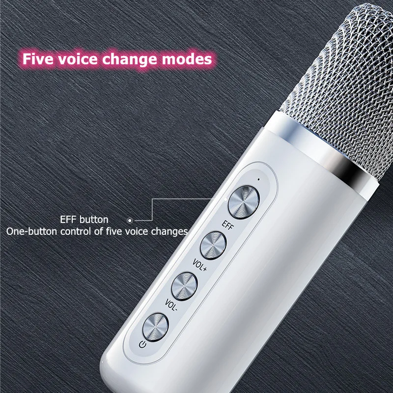High-power Portable Professional Karaoke Dual Microphone Bluetooth-compatible Speaker Outdoor Family Party Karaoke Box enlarge