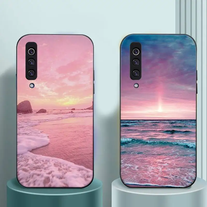 

Floral sunset summer beach Sea Phone Case For Samsung galaxy A S note 10 12 20 32 40 50 51 52 70 71 72 21 fe s ultra plus