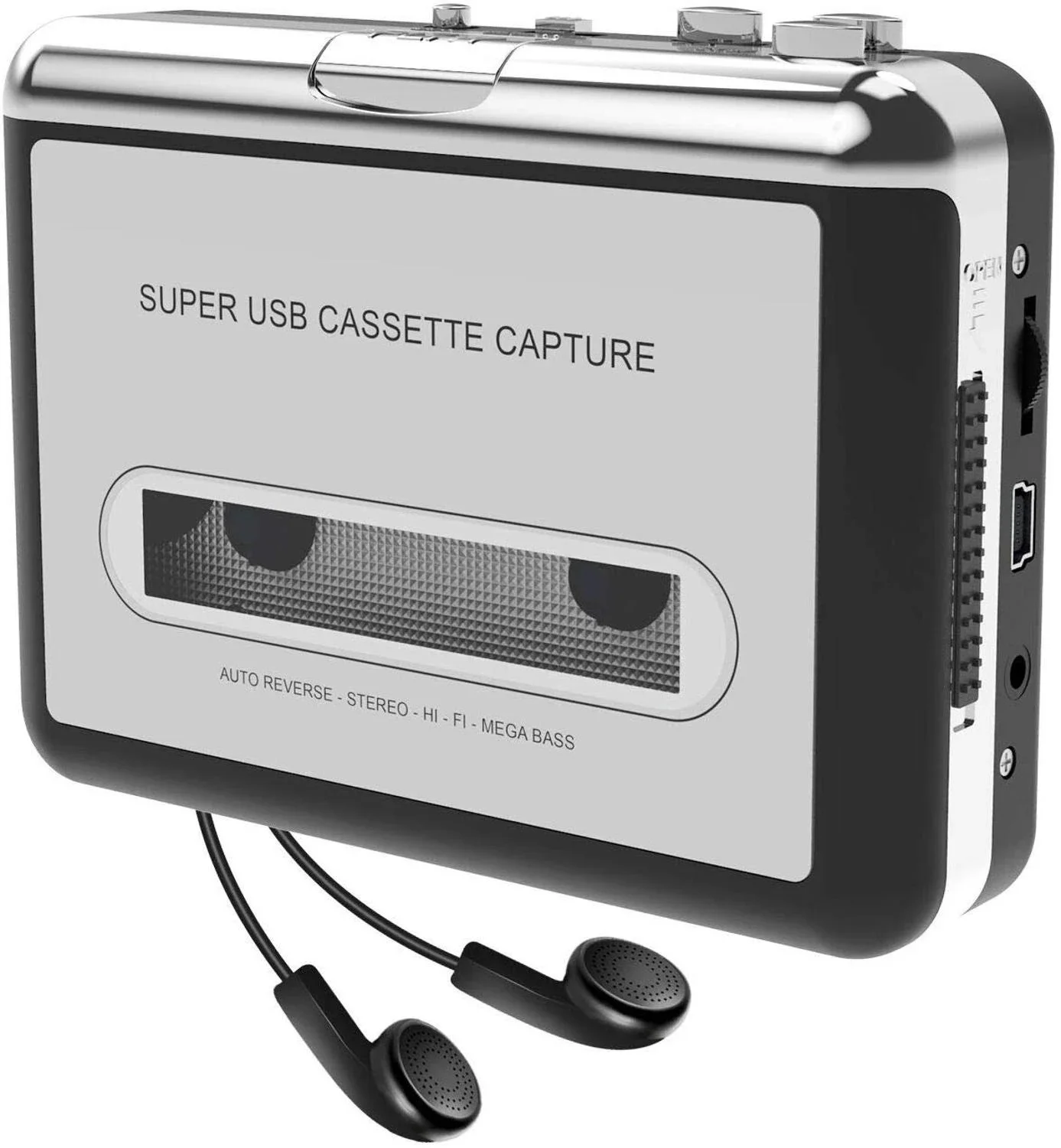 Usb Cassette To Mp3 Converter Capture Audio Music Player Tape Cassette Recorder
