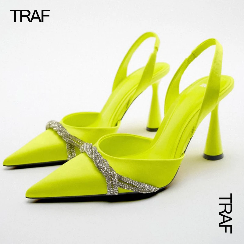 

Женские блестящие туфли-лодочки на каблуке, с бантом