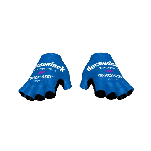 

2021 Deceuninck быстрый шаг команда синий одна пара Спорт Половина пальца Велоспорт Джерси перчатки MTB RoadGel перчатки