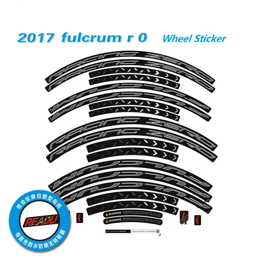 

Набор наклеек на колесо R Zero для дорожного велосипеда, передние 27 мм, задние 30 мм