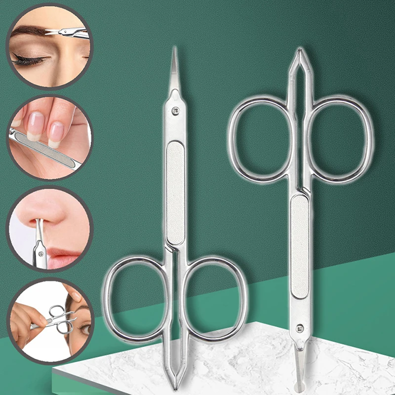 

3 в 1, ножницы для удаления волос в носу и бровей