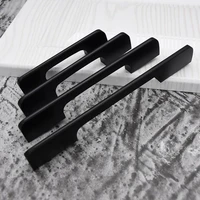 handles for furniture modern minimalist black aluminum wardrobe solid lengthened 1 meter cabinet door handle drawer door handle