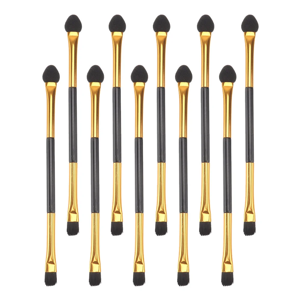 

Brush Makeup Brushes Eyeshadow Eye Set Double Dual Professional Sided Applicator End Shadowheadheaded Sponge Eyeliner Sides