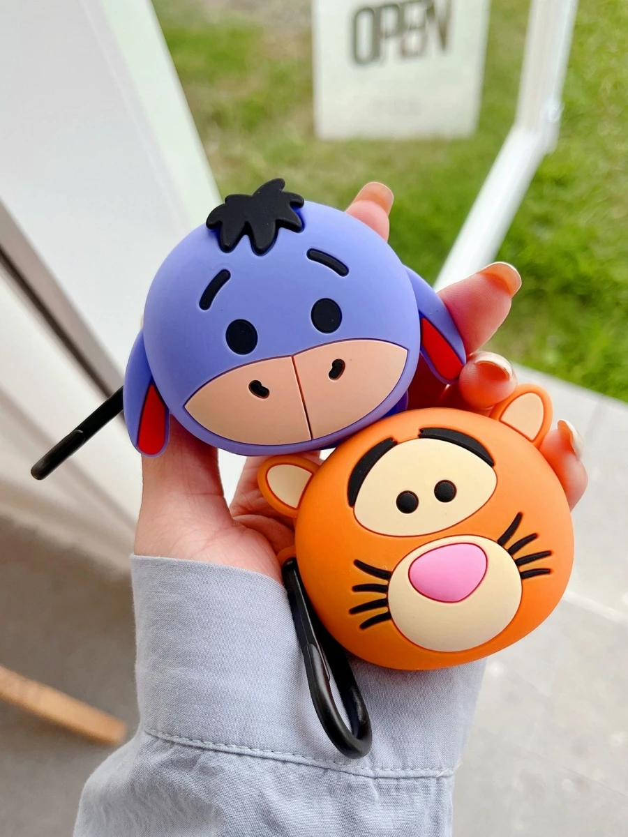 

Милый 3D-чехол с брелоком из мягкого силикона для Sony LinkBuds