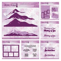 2022 move mountains stamps triple step landscape thinking of you get well soon silhouettes a2 pierced multi windows layers dies