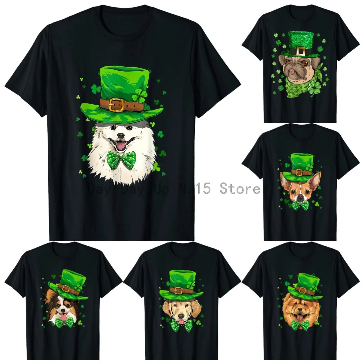 

Футболка с забавной собакой ко Дню Св Патрика