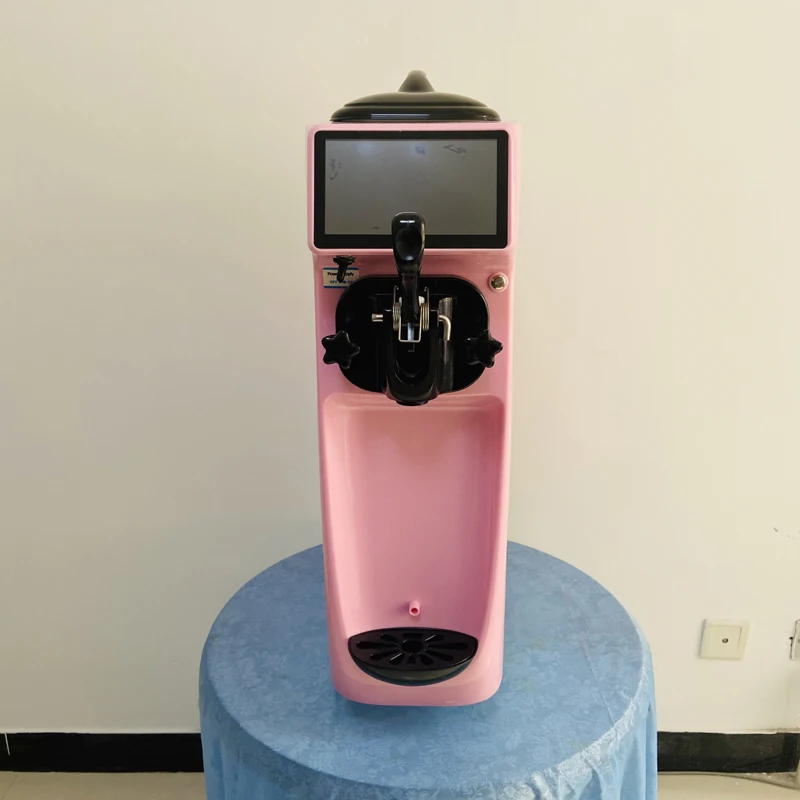 

Stainless Steel Single Head Ice Cream Machine Large Capacity Ice Cream Machine Milk Tea Sundae Snack Vending Machine