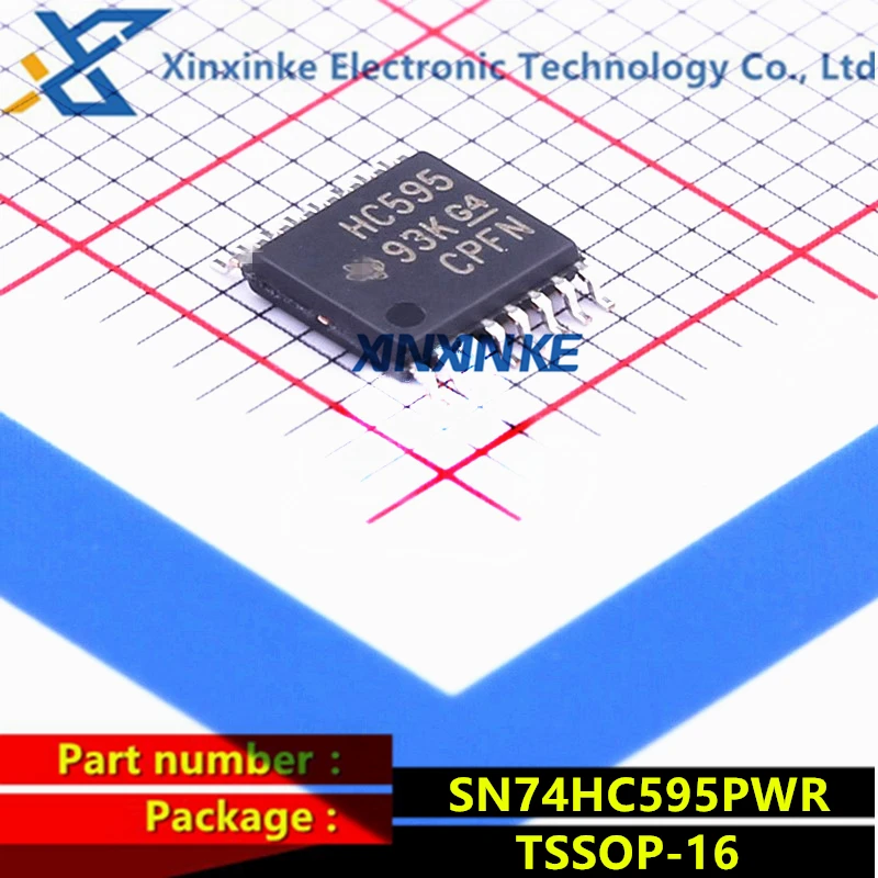 

SN74HC595PWR Mark:HC595 TSSOP-16 Counter Shift Registers 8-Bit Shift Register Logic ICs Brand New Original
