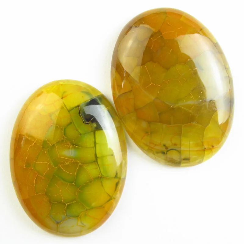 

2 шт., бусины из драгоценных камней, 30 х40 мм