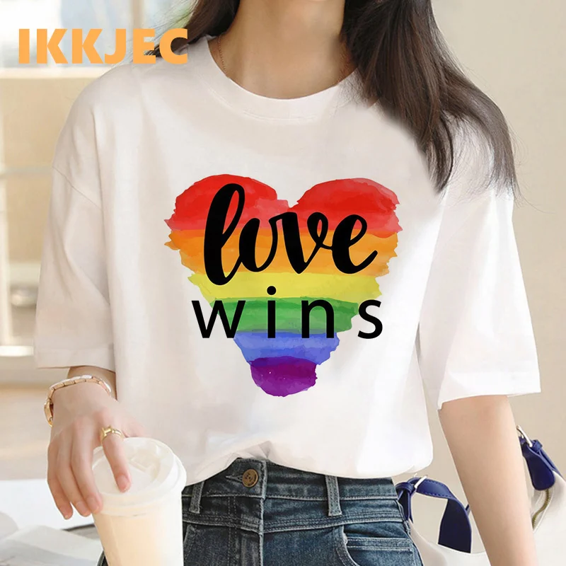 

pride clothes women kawaii couple clothes tumblr 2022 couple crop top tshirt streetwear