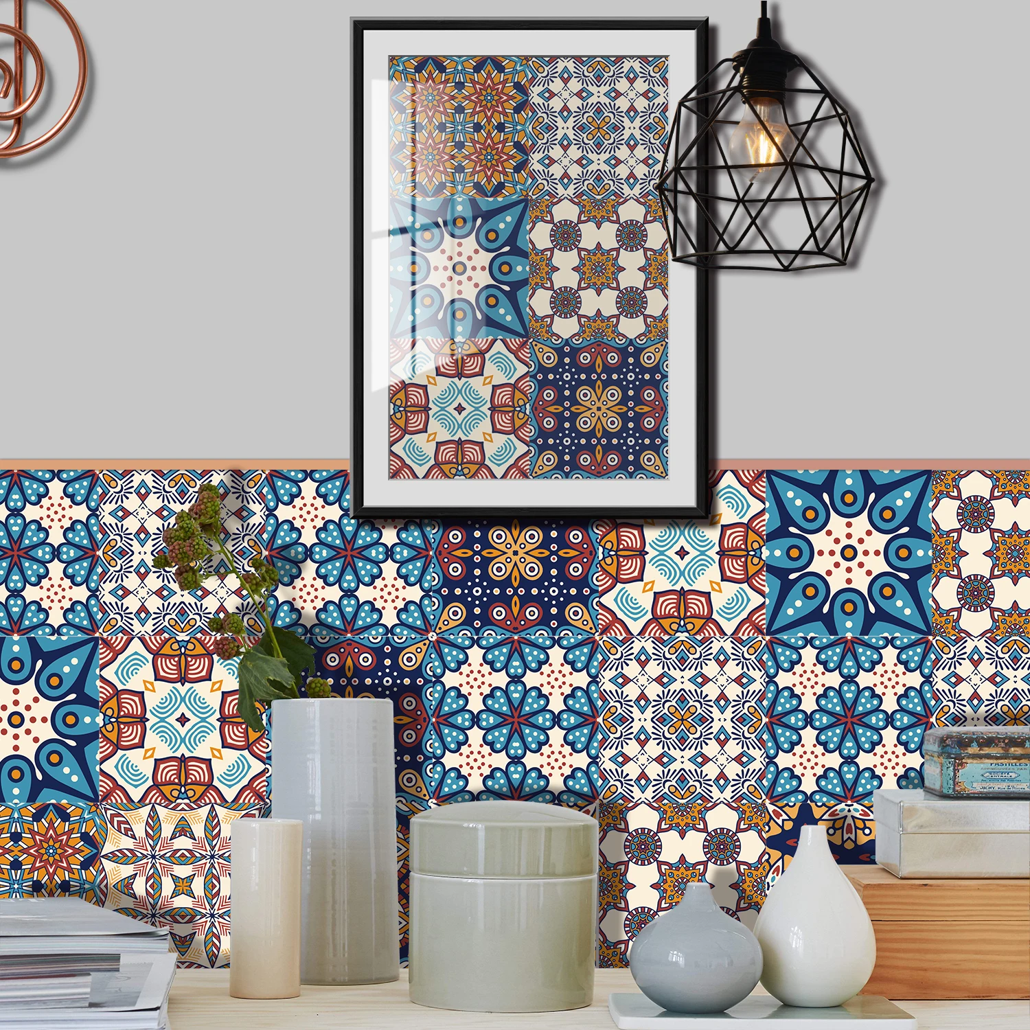 Прозрачные утолщенные настенные наклейки в европейском стиле самоклеящиеся