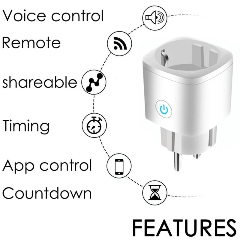 Смарт-розетка EWelink 16 А с поддержкой Bluetooth и Wi-Fi |