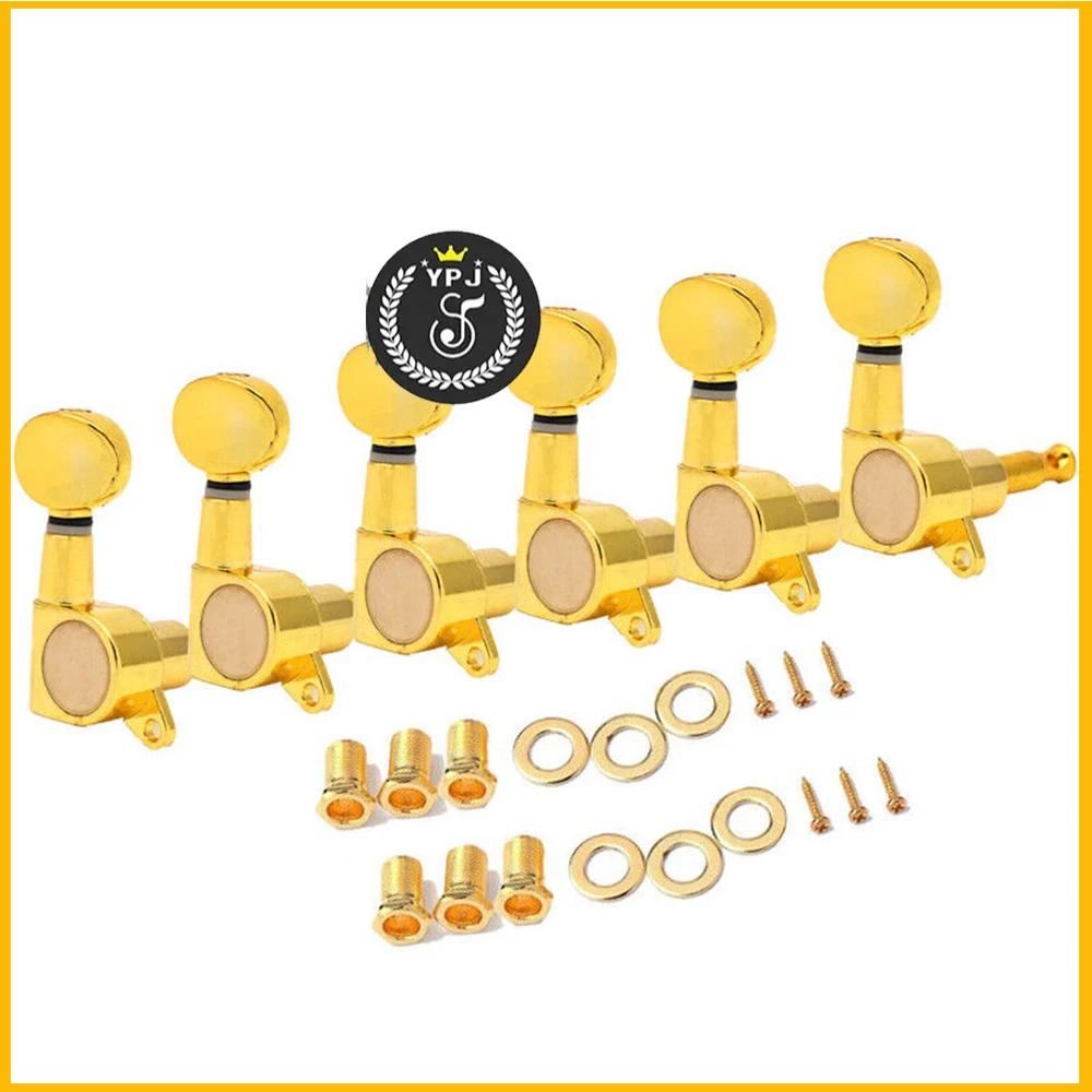 

1 комплект, золотые тюнинговые колышки для гитар