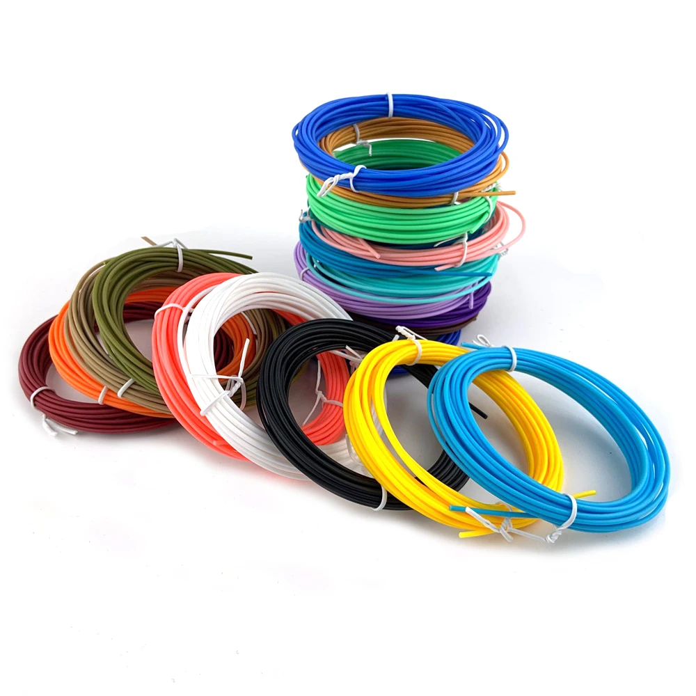 

3D Printer Accessory Multicolor PLA Filament For 3D Pen Plastic Filagment 10/20 Rolls 5M/Color 1.75mm 1kg 50M/100M/150M/200M