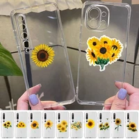 maiyaca sun flower phone case for redmi note 5 7 8 9 10 a k20 pro max lite for xiaomi 10pro 10t