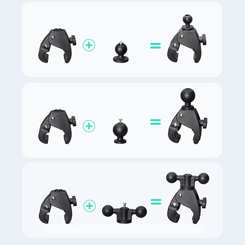 Зажим для крепления на руль велосипеда мотоцикла с шаровым креплением