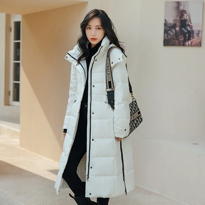 2022 Winter Women Jacket Long Cotton Big Pockets Ladies Coat Women's Thickened Warm Parka