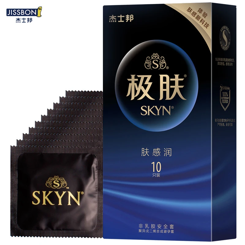 

JISSBON мужской увлажняющий презерватив SKYN Extreme Skin 3/6/10 шт. увлажняющие легкие женские секс-игрушки без латекса Презервативы Со Смазкой