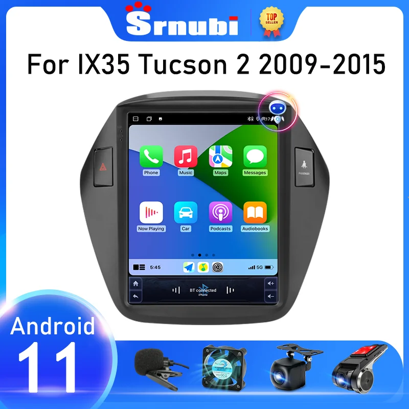 

Srnubi Android 11 Car Radio for Hyundai IX35 Tucson 2010 - 2015 Multimedia Video Player Auto Stereo Navi GPS RDS DSP 2 Din DVD