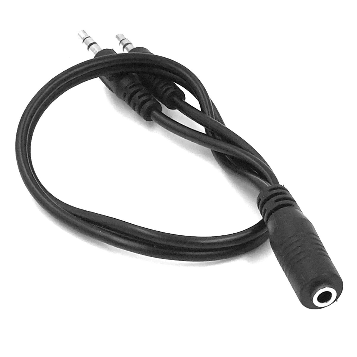 

5pcs 3.5mm Stereo Audio Cable 1-Female to 2-Male Y-Splitter Cable 30cm 3.5mm