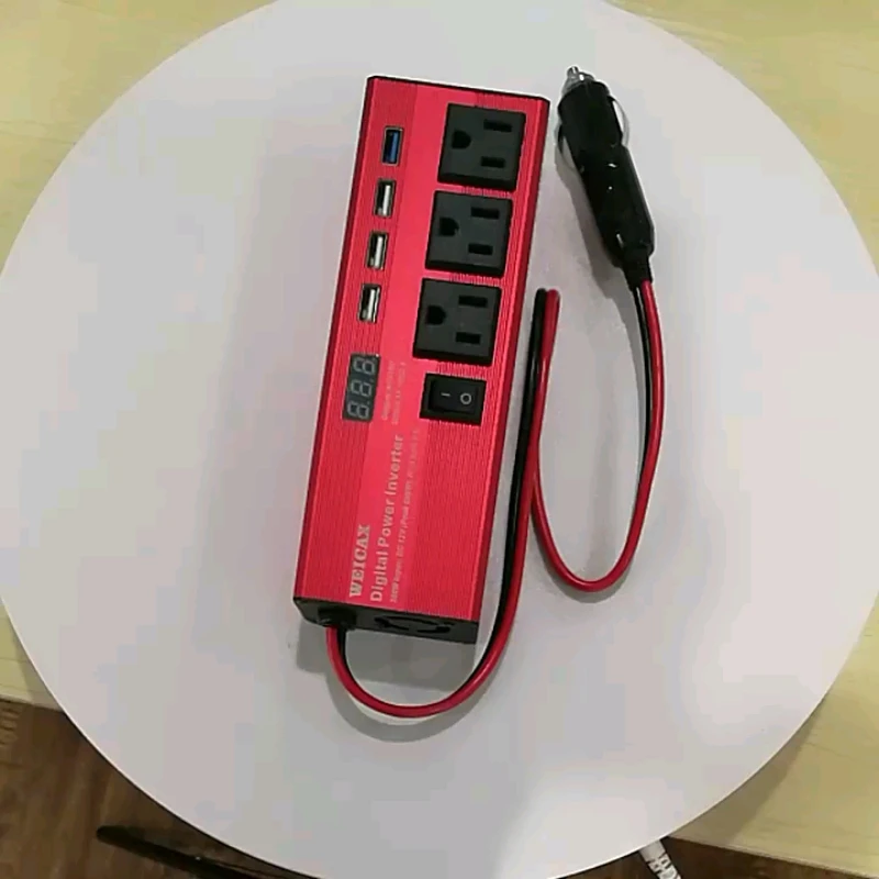 

Автомобильный преобразователь напряжения 300 Вт, от постоянного тока до переменного тока 12 В до 220 В, инвертор с USB интерфейсом, автомобильный ...