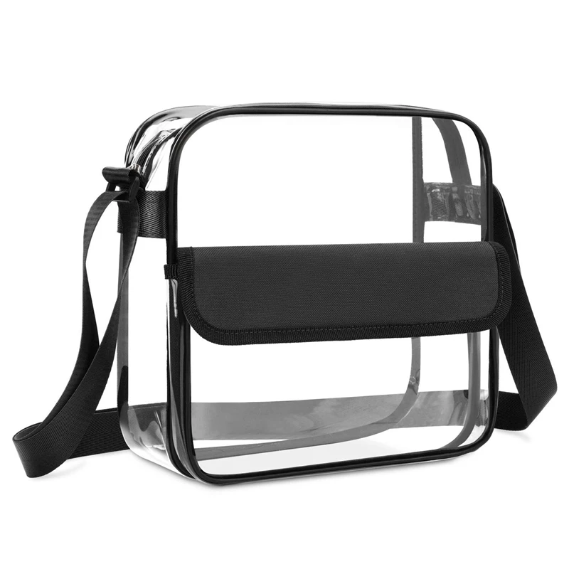 

Ladies Messenger Tote Bag Transparent PVC Travel Shopping Gym Beach Storage Bag Female One-shoulder Bag Bolso Mujer