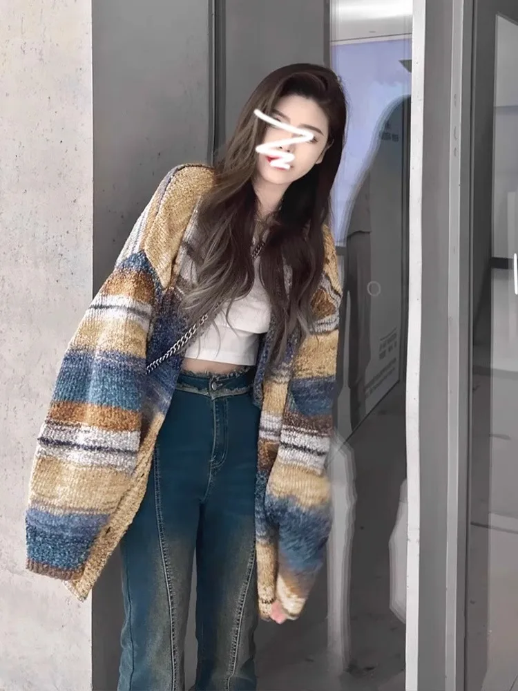 Вязаный свитер Sense женская одежда осень 2024 новая верхняя осенне-зимний кардиган