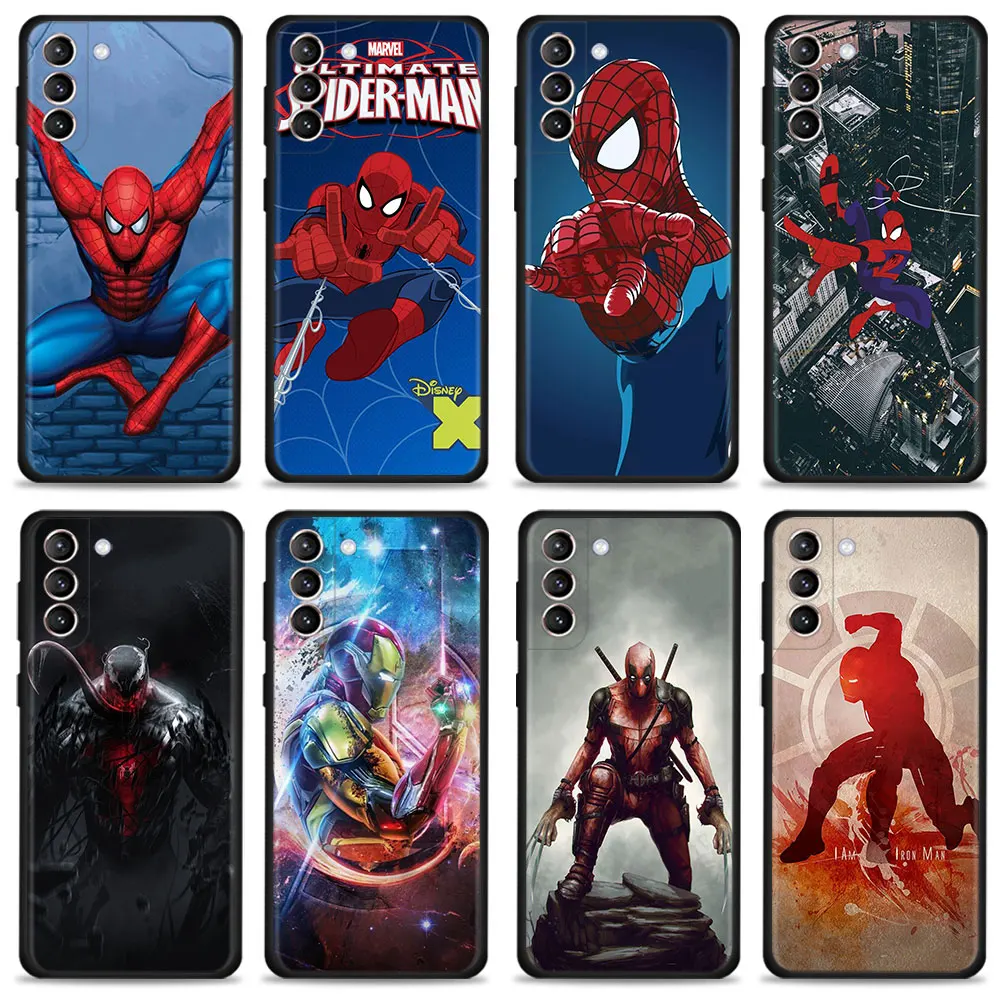 

Spider-Man Marvel Comics Matte For Samsung S10 S8 S21 Plus S20 FE 2022 S9 S22 Ultra 5G S10e S7 Edge Phone Funda