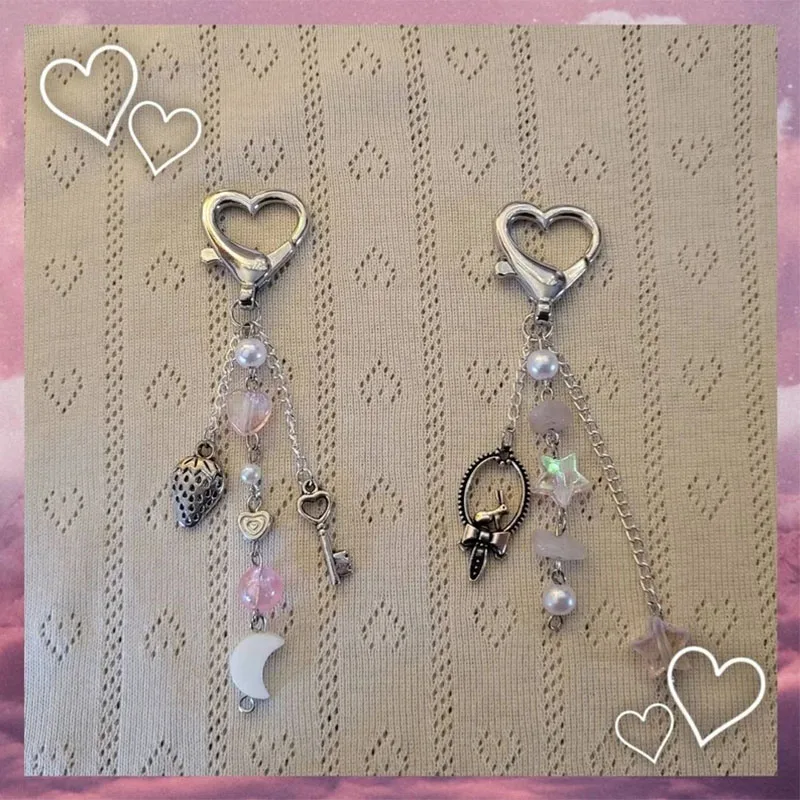 

Очаровательные брелоки в виде клубники, милые Брелоки для ключей, подвеска для телефона из хлопка