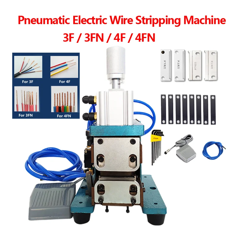 

Пневматическая электрическая машина для зачистки проводов 3F 4FN, маленький мини-кабель питания, машина для горячего зачистки кабеля
