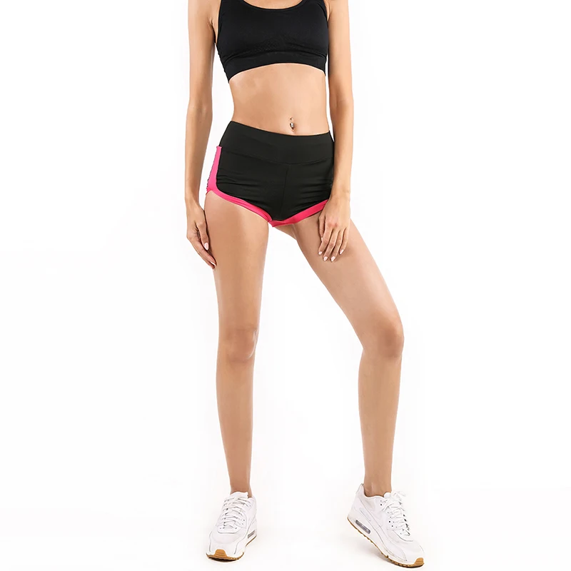 

Women Shorts Hight Waist Summer Patchwork Elastis Waist Waistband Skinny Casual Short Pants Spodenki Damskie