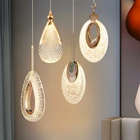 nordic crystal chandelier led pendant lights for bedroom dining room kitchen light fixture led lustre lamp home decor light