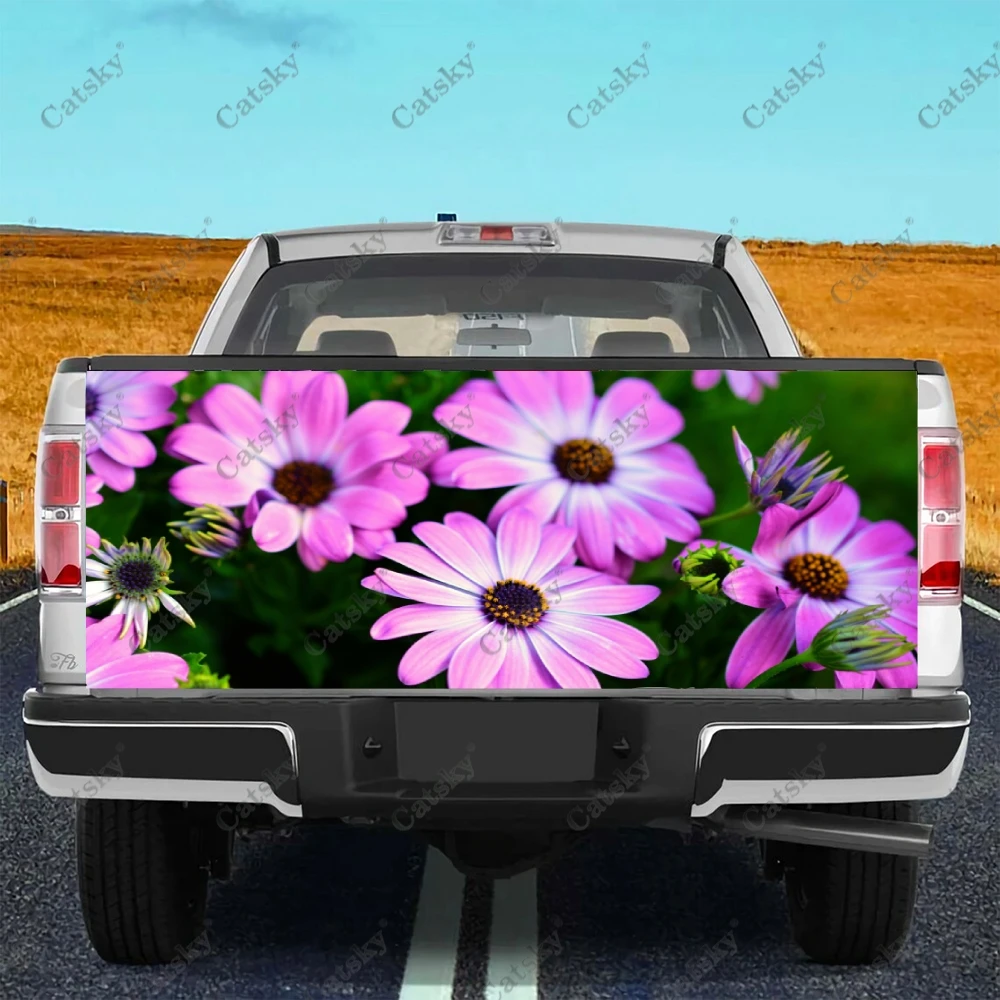 

Наклейки на автомобиль с цветами и растениями, украшение для заднего вида грузовика, картина, наклейки для модификации автомобиля, аксессуары для автомобиля, искусственные драгоценности