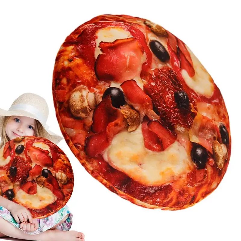 

3D Simulation Pizza Food Soft Nap Home Bed Cushion 40cm Kids Bedroom Decoration Simulation Food Pillow Child Toy Gift