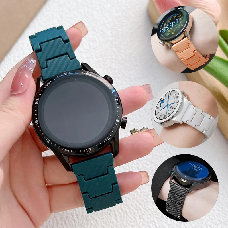 Ремешок из углеродного волокна для Samsung Galaxy 6/5/4/4 Classic/46 мм/42 мм/5Pro/Active 2 20/22 мм