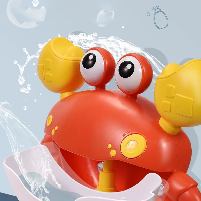Игрушка для ванны в форме краба электрическая музыкальная игрушка-пульверизатор