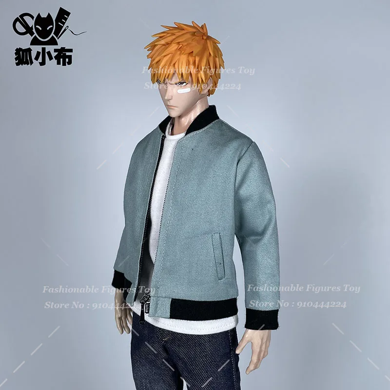 1/6 мужское пальто-солдат модная куртка с длинными рукавами и воротником-стойкой