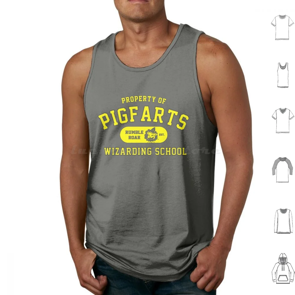 

Starkid : Pigfarts Wizarding School ( Yellow ) Tank Tops Vest Sleeveless Starkid Pigfarts Rumbleroar Avpm Avps Very Musical